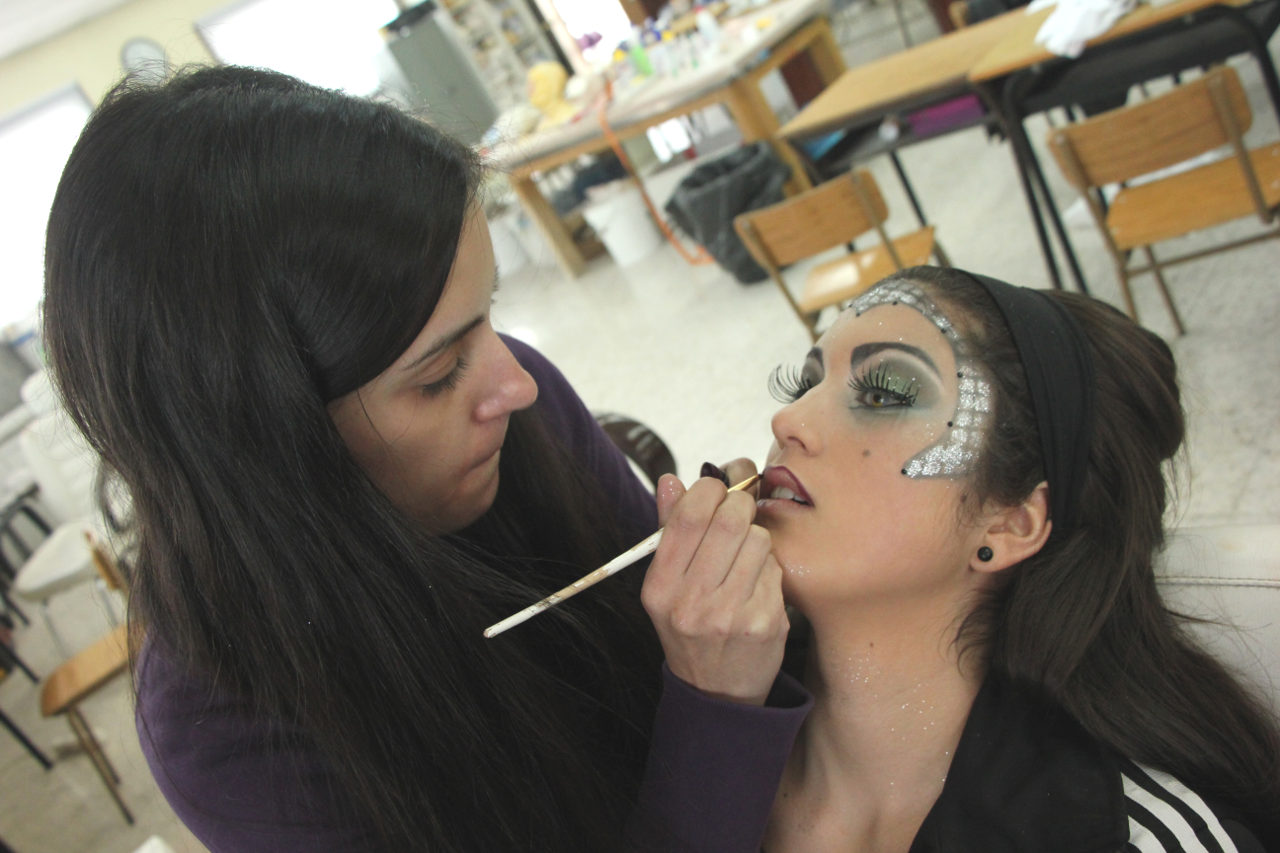 Escuela de Imagen y Sonido de Vigo EISV. Trabajo de alumnos de caracterización y maquillaje - Fantasía por Argibay 1